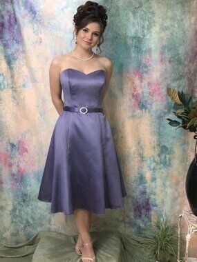 📌Alfred Angelo Gorgeous Strapless Cocktail - Bridesmaid - Formal Dress